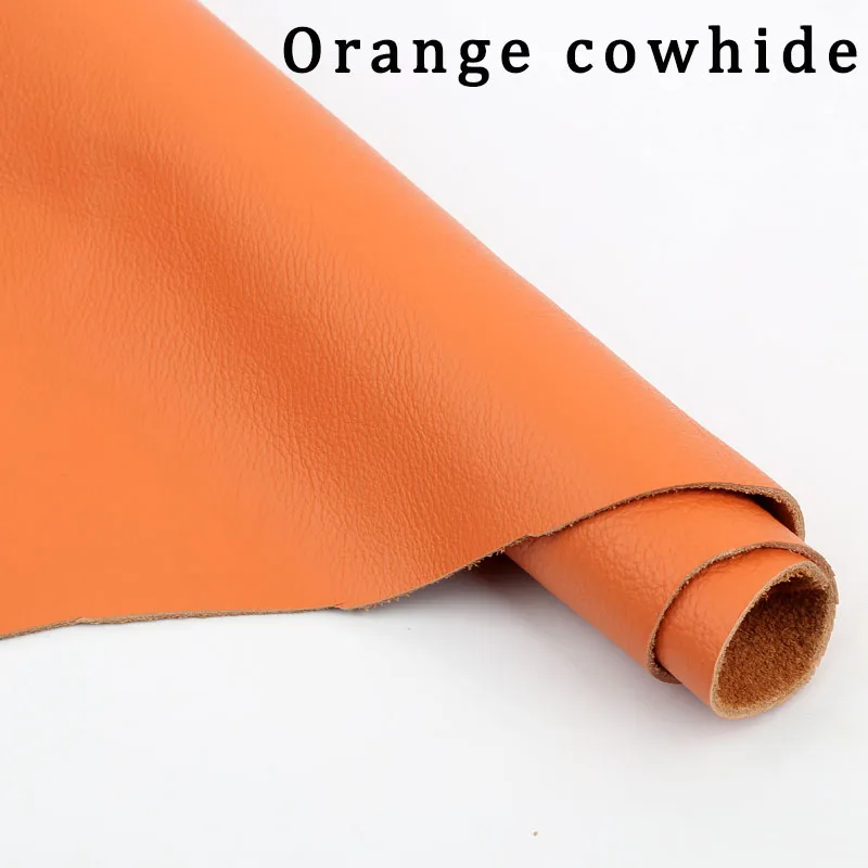 Kopfschicht aus Rindsleder, echtes Leder, orange-gelbe Möbel, Sofa-Kopfteil, Sitzplätze aus echtem Leder, weiches Rindsleder, Embos
