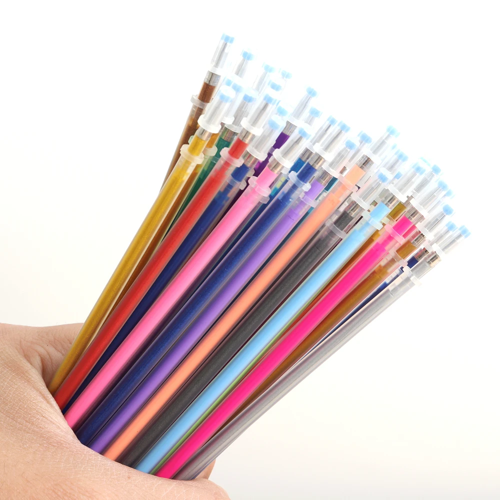 12/24/36/48 farben Flash Gel Stift Highlight Nette Candy Farbe Volle Shinning Refill Für Kinder Malerei graffiti Kunst Versorgung Image