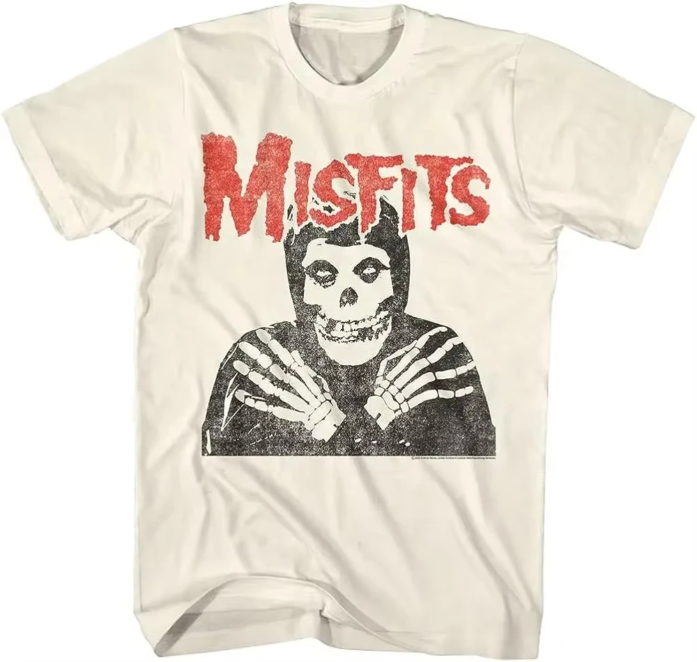 Neue Mode Misfits Punk Stil T-shirt Retro Straße Schädel Muster männer T-shirt Image