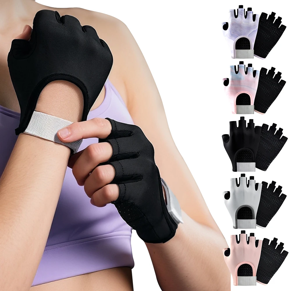 1 Paar Trainingshandschuhe für Damen und Herren, rutschfeste fingerlose Handschuhe für Gewichtheben, Herren-Trainingshandschuhe, Fitnessstudio-Handschuhe, Fitness-Handschuhe