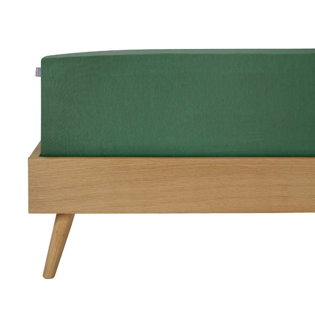 Schiesser Spannbettlaken Flexi - 95/5 - 100 x 200 cm - Dunkelgrün Image