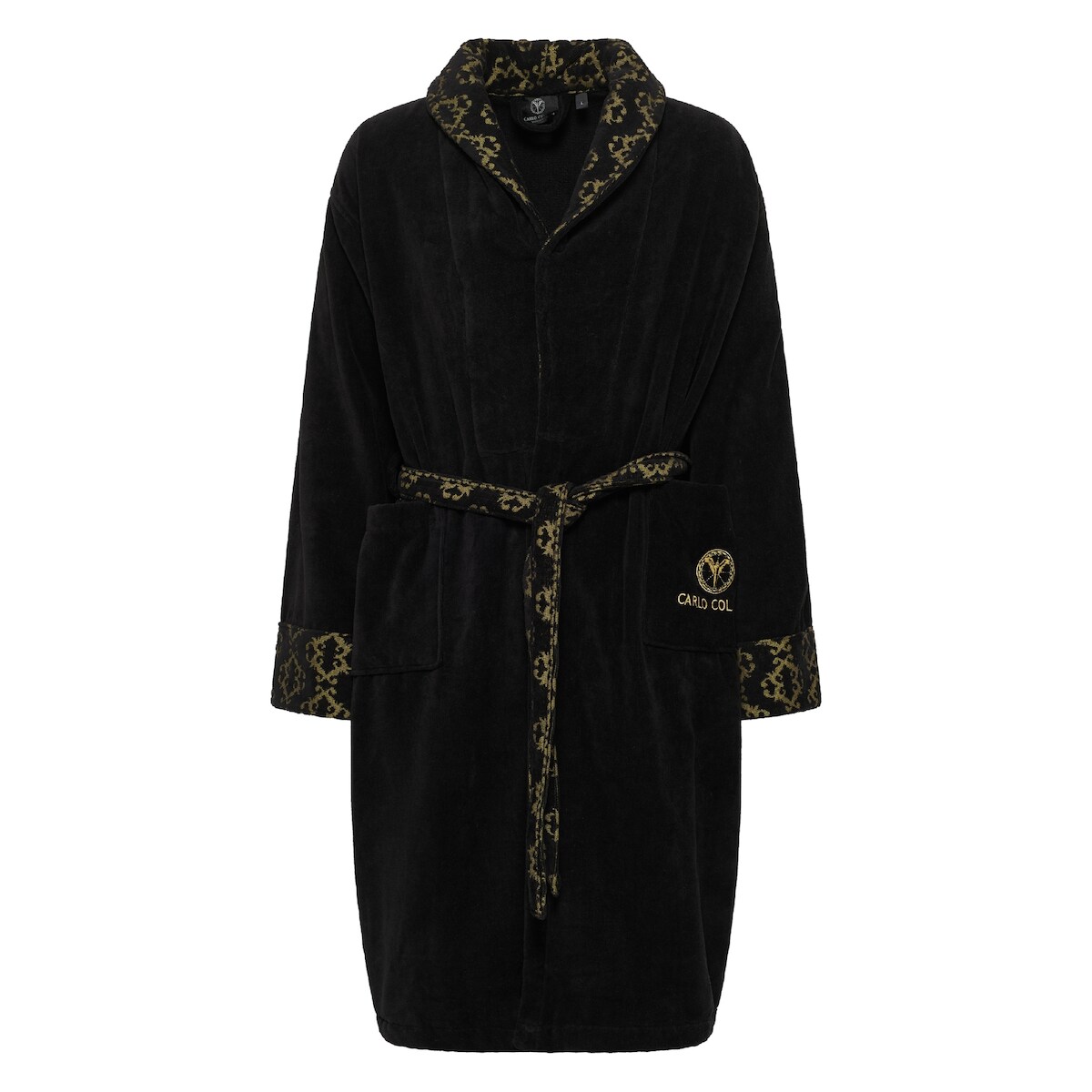 Carlo Colucci Bademantel Raffaele Herren - XXL - Schwarz Image