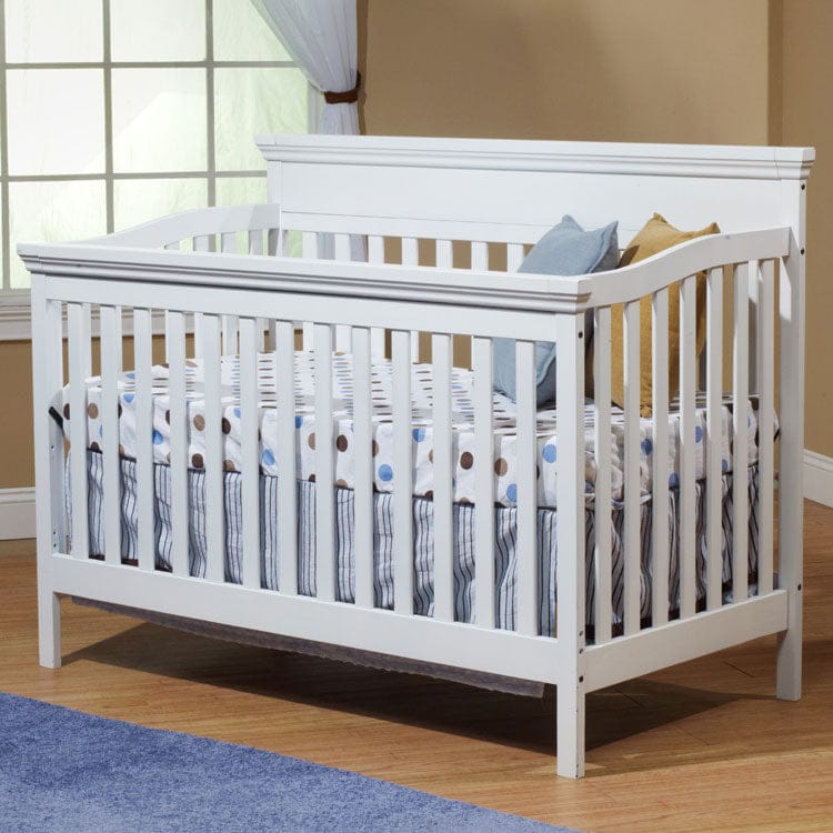 SB2 Katherine Crib with Toddler Rail in White