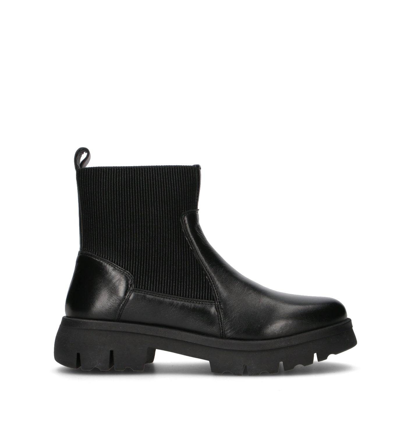 GRAFIA Tronchetto donna nero in pelle