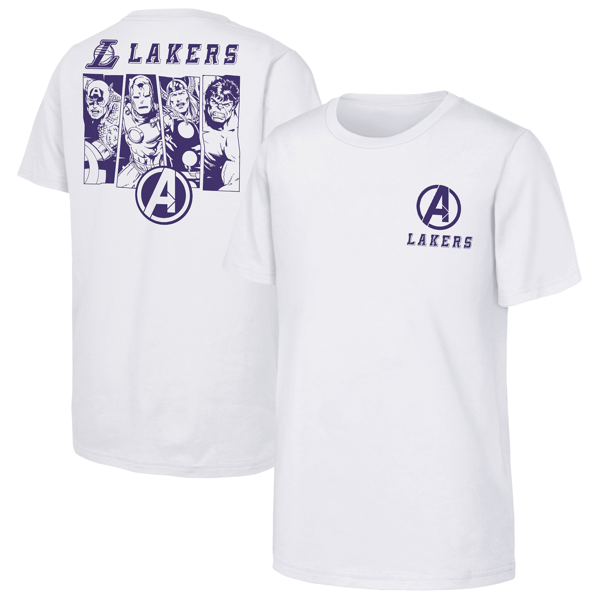 Los Angeles Lakers NBA x Marvel T-Shirt – Jugendliche Image