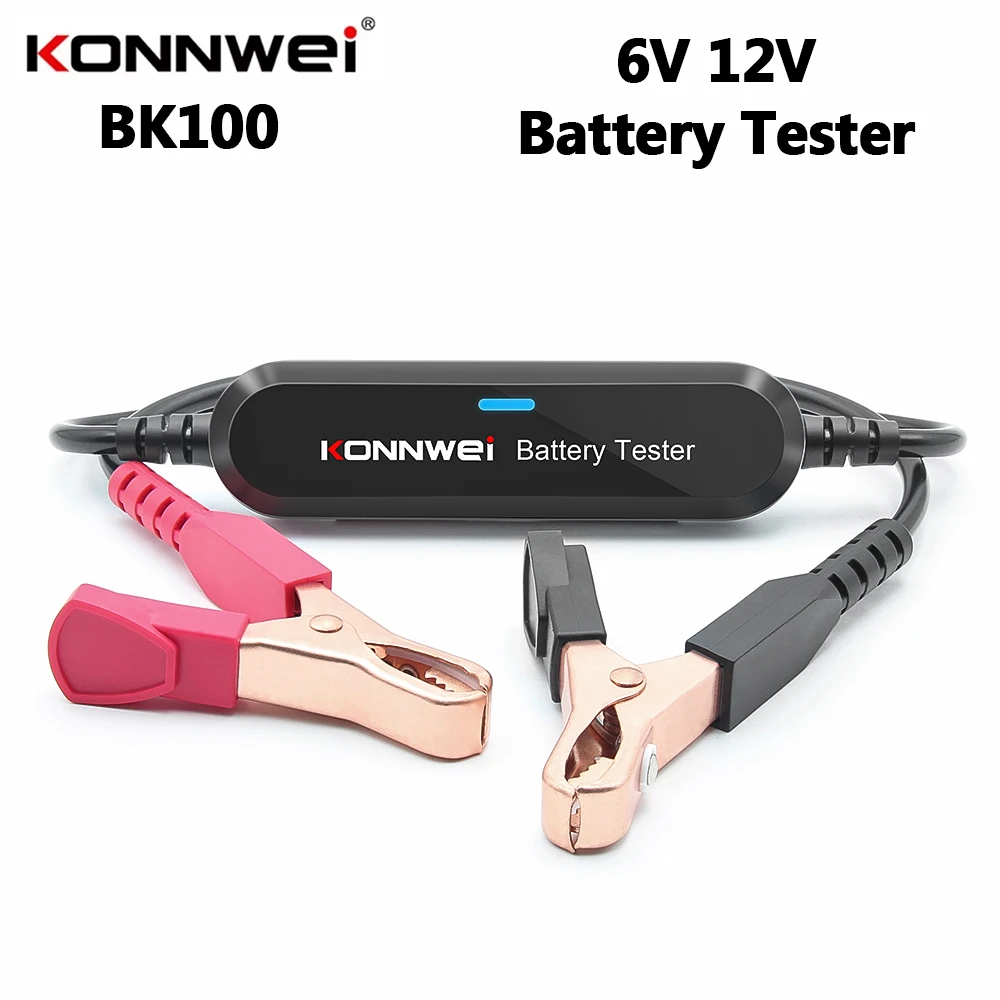 KONNWEI BK100 Bluetooth 5.0 6 V 12 V Auto Motorrad Batterie Tester Batterie Monitor 100 bis 2000 CCA Lade Ankurbel Überprüfen Werkzeuge Image
