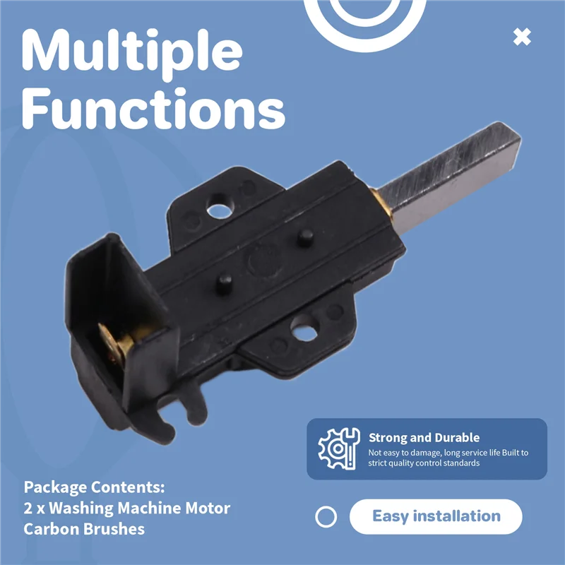 B64B-Für WW80J5555FX 8KG SPIN 1400 Waschmaschine Motor Kohlebürsten WW80J5555DW X 2 Stücke