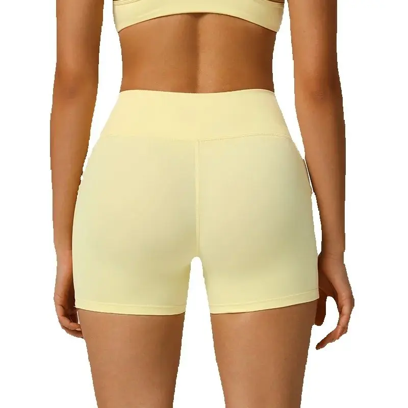 Pantaloncini da yoga da donna estivi Pantaloncini sportivi a vita alta Collant push-up fitness Leggings da corsa Pantaloncini da palestra Pantaloncini da ciclismo Donna