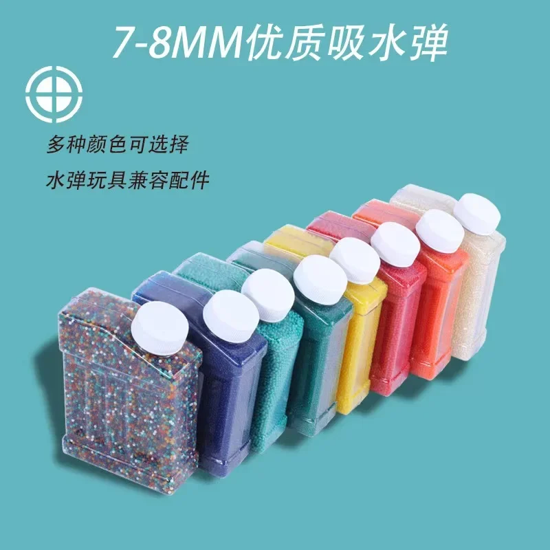 100.000–8 mm Blaster-Gel-Pistole, Munition für Pistolen, Spielzeugpistolen, Wasserball-Perlen, hochwertiges, lustiges Kristallschleim, wassergefülltes Spielzeug Image