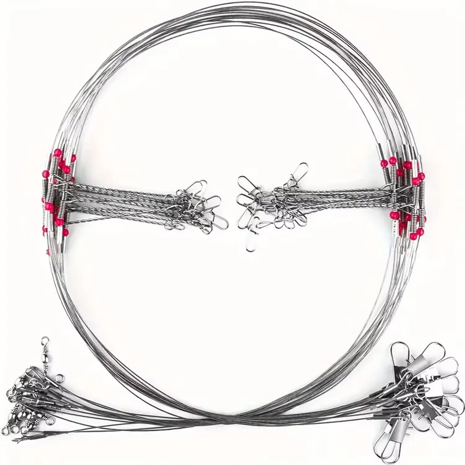 Ausgleichshaken aus Stahldraht, Angelgerät mit Anti-Tangle-Ausgleichsständer, Ausgleichshaken für Meeresangelzubehör Image