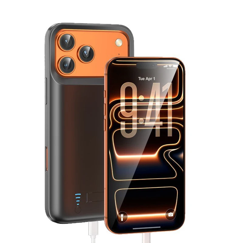 Akku-Ladegerät-Hülle für iPhone 17 16 15 14 13 12 11 Pro Max 13 12 Mini X XS Max XR 6 7 8 Plus SE 2020 Power Bank-Ladehülle Image