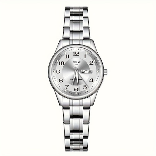 Damen Uhr sind modisch und lässig elegant Damen dekorative Uhr mit Dual-Kalender Nachtlichtanzeige Die beste Wahl für Muttertagsgeschenke für Damen Image
