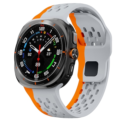Uhrenarmband für Samsung Galaxy Ultra ansehen Silikon Ersatz Gurt Verstellbar Sportarmband Moderne Schnalle Ocean Armband Armband Image