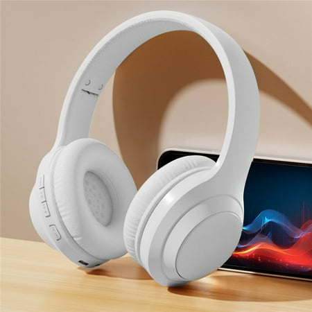 Headphones Bluetooth Headphones Wireless Earbuds Over Ear Bluetooth Wireless Headphones Intelligent Noise Reduction HiFi Stereo Foldable Headset With Long Battery Life Noise Cancelling Headphones