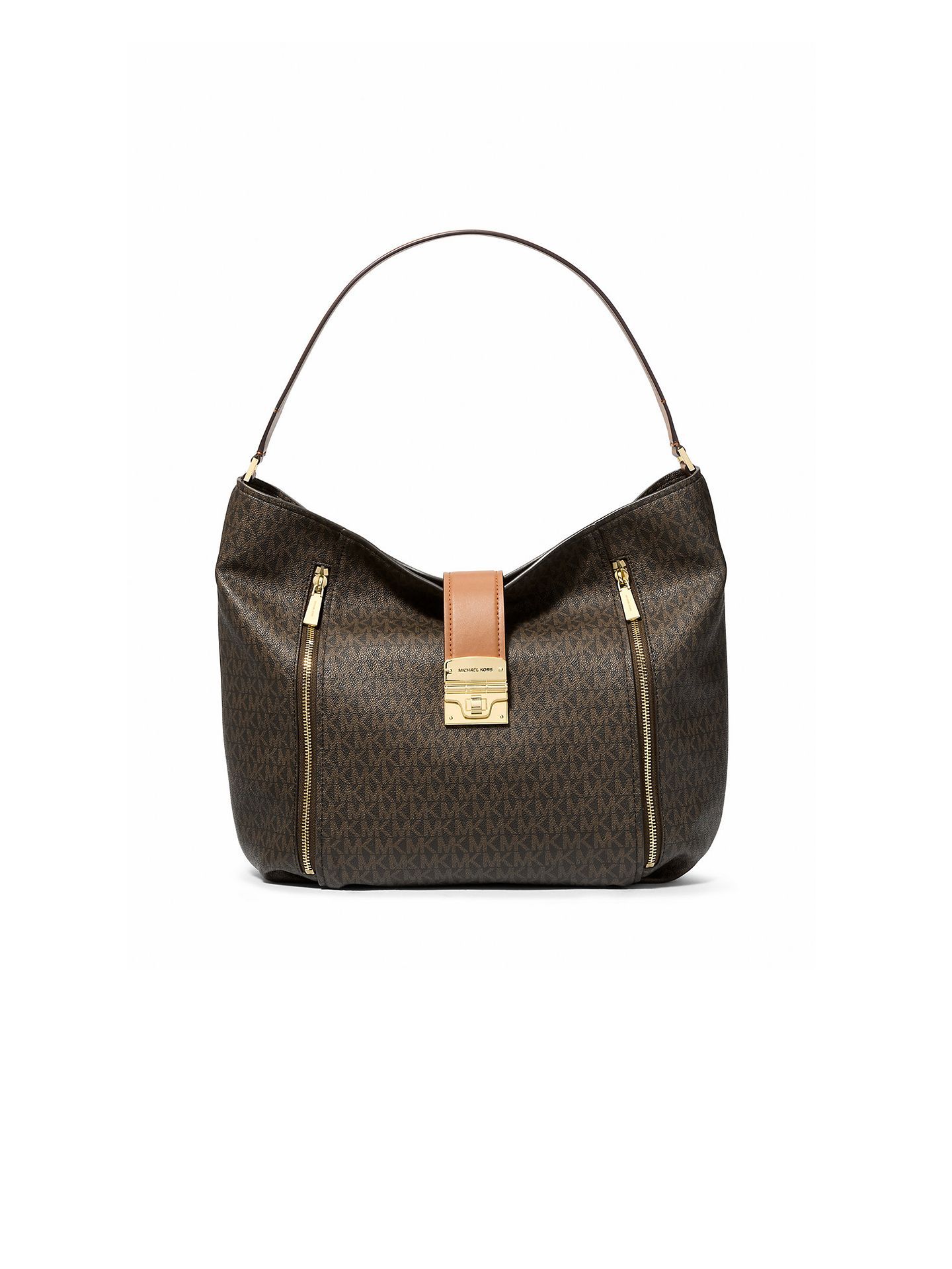 MICHAEL KORS Schultertasche Braunes Eichel