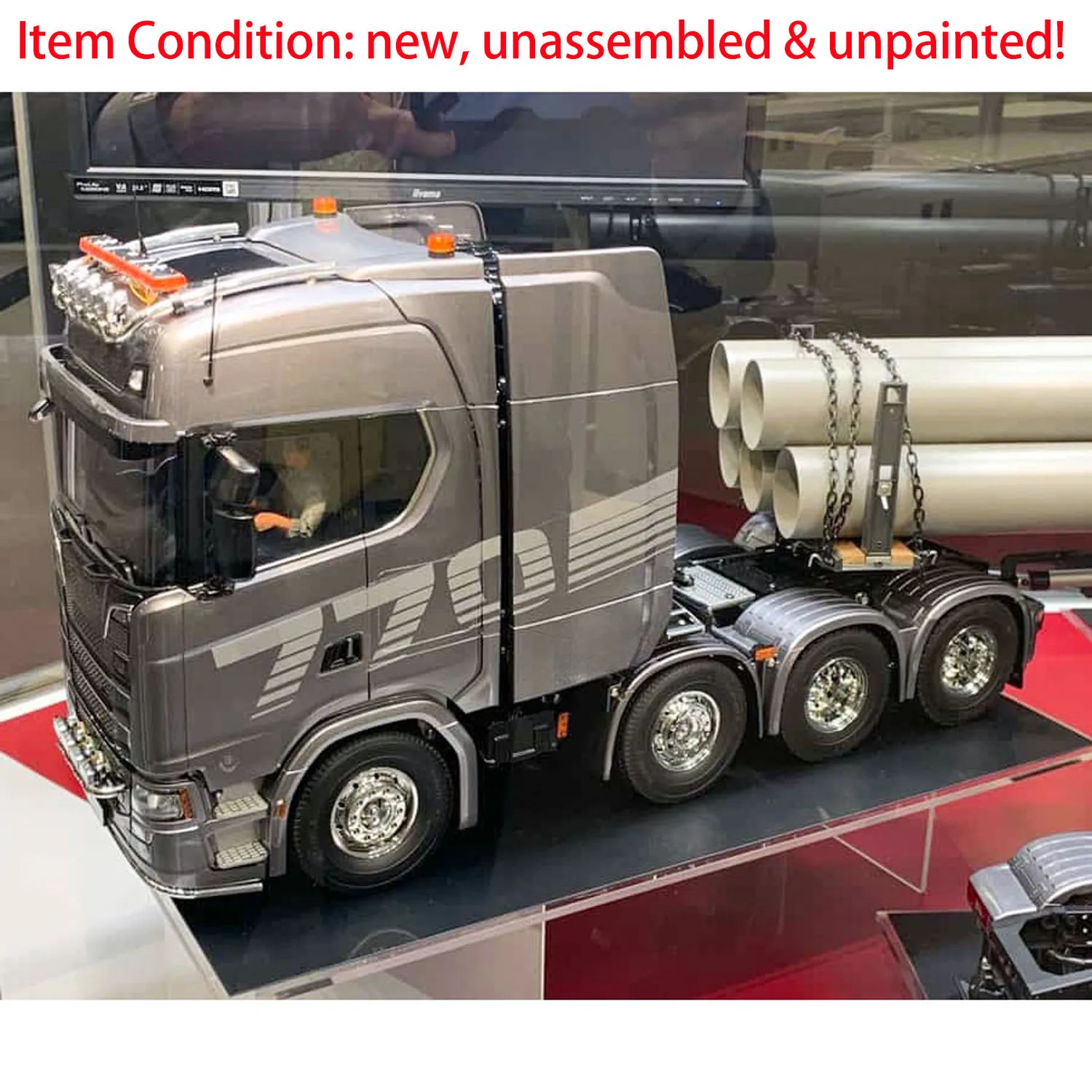 8X4 TMY 770S RC 1/14 Traktor LKW 56371 Funksteuerung Automodellbausatz 3-Gang-Getriebemotor Unmontiertes DIY-Spielzeug TOUCAN HOBBY