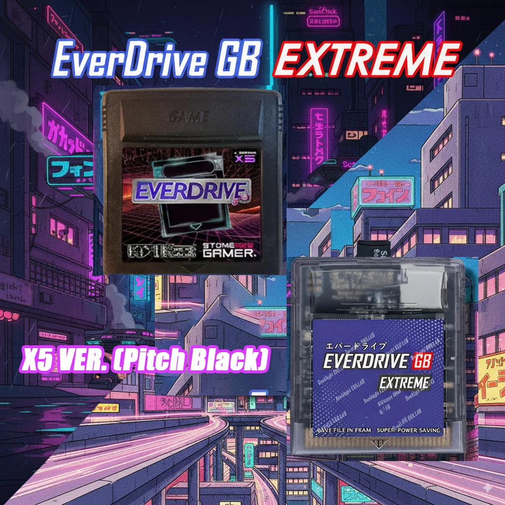 Everdrive GB-Cartridge mit X5 Ultimate Edition-Chip/Batteriespeicher – Retro-Handheld-Gaming Image