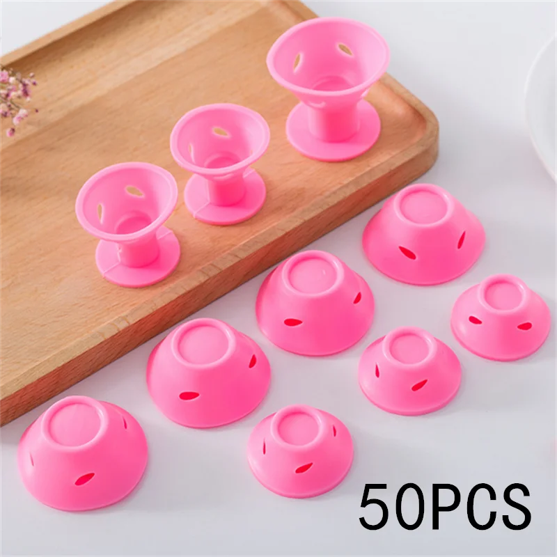 Magic Hair Care Rollers Set – 10/20/50 Stück weicher Silikon-Lockenwickler, keine Hitze, kein Clip, DIY-Locken-Styling-Werkzeug für schöne Locken Image