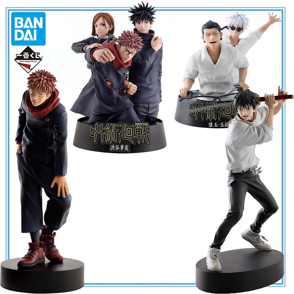 100% originale Bandai Spirits Ichiban Kuji Jujutsu Kaisen Itadori Yuji Fushiguro Megumi Kugisaki Nobara Gojo Satoru Geto Suguru