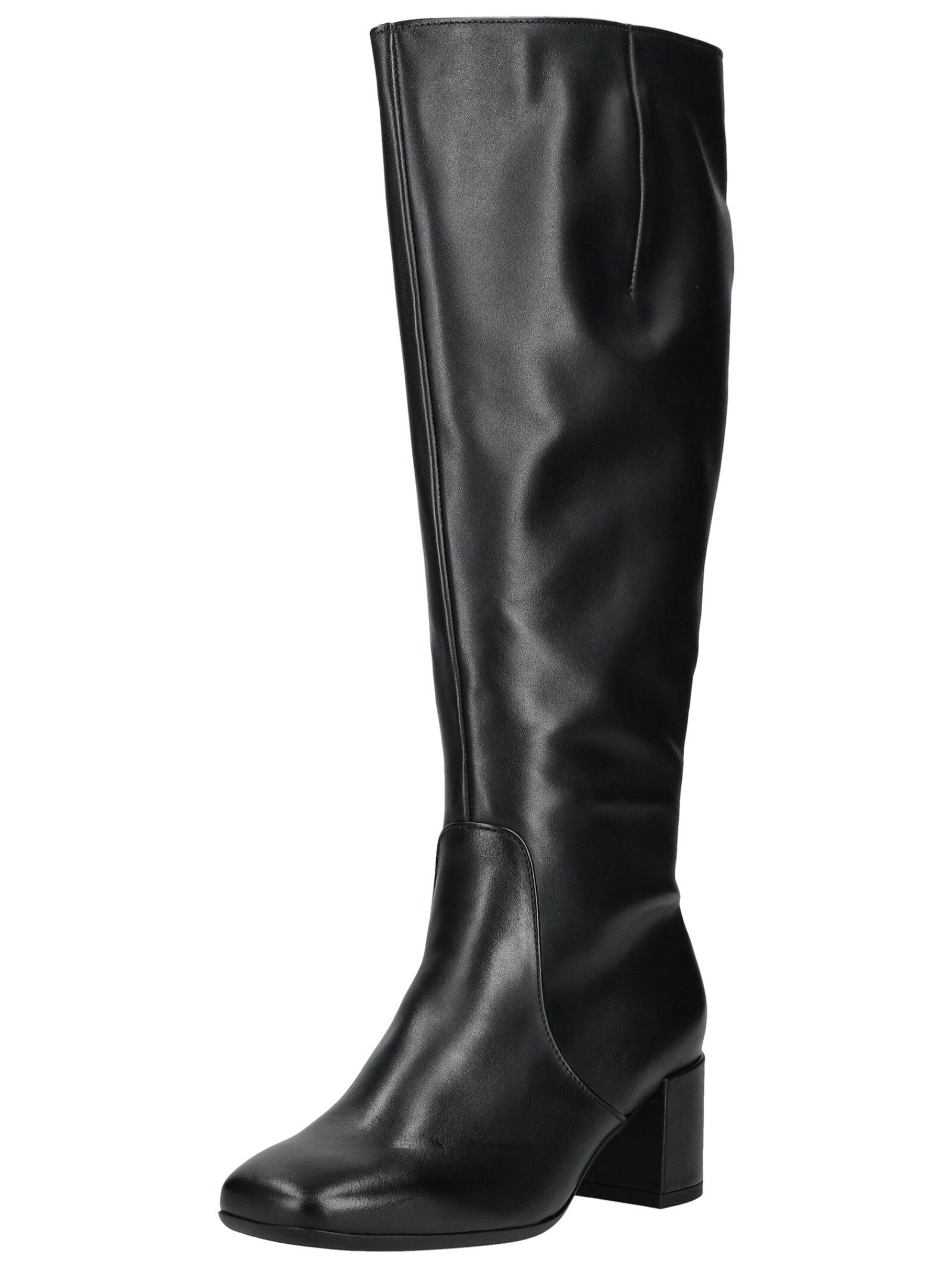 Stiefel GABOR COMFORT "Gabor Comfort Stiefel Glattleder", Damen, Gr. 40,5, schwarz, Glattleder, Schuhe Stiefel