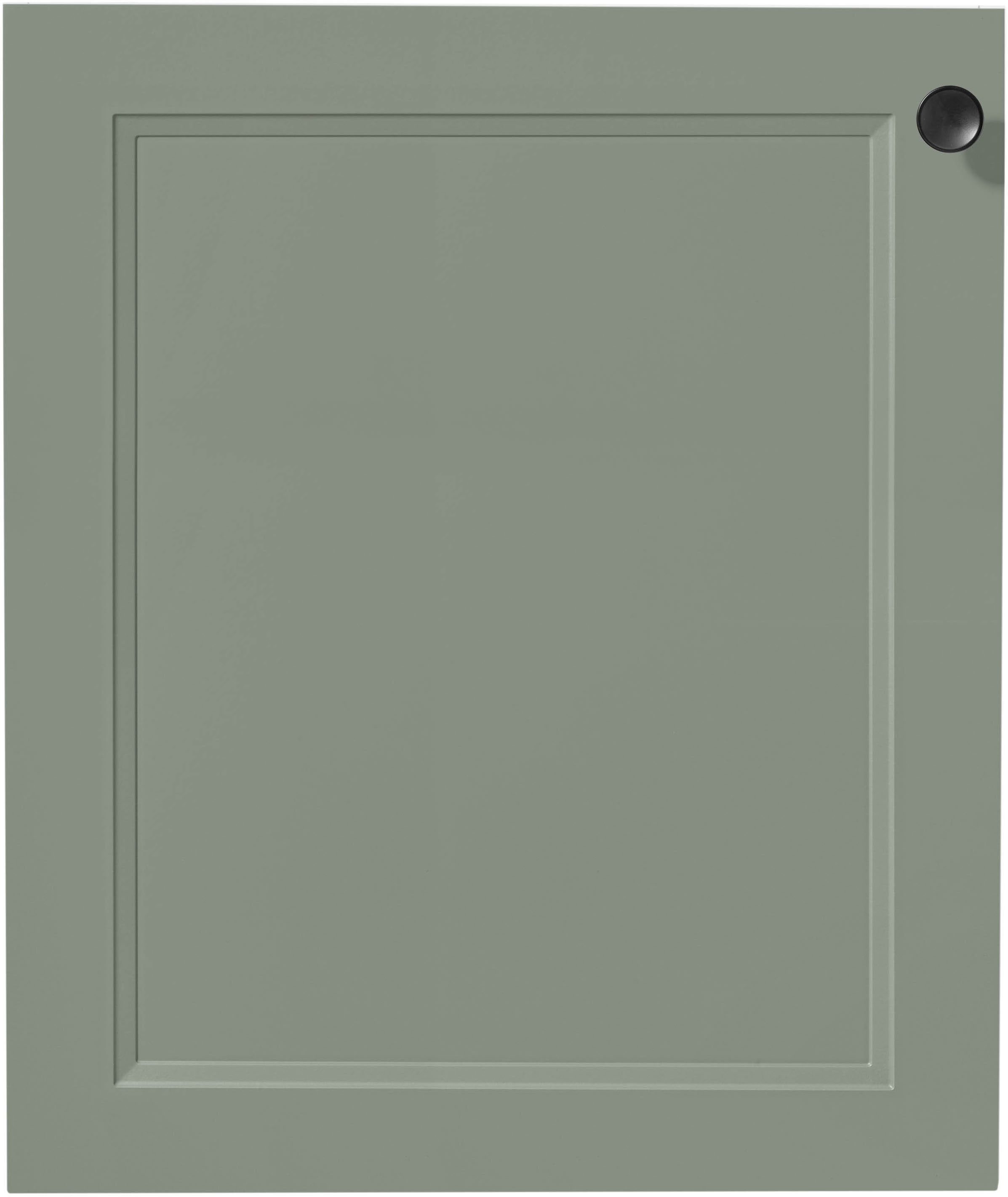 Frontblende NOBILIA ""Cascada", Ausrichtung wählbar", grün (lacklaminat schilf), B:60cm H:72cm T:1,9cm, MDF, Möbelblenden, für integrierte Kühlgeräte und Waschautomaten, Breite 60 cm