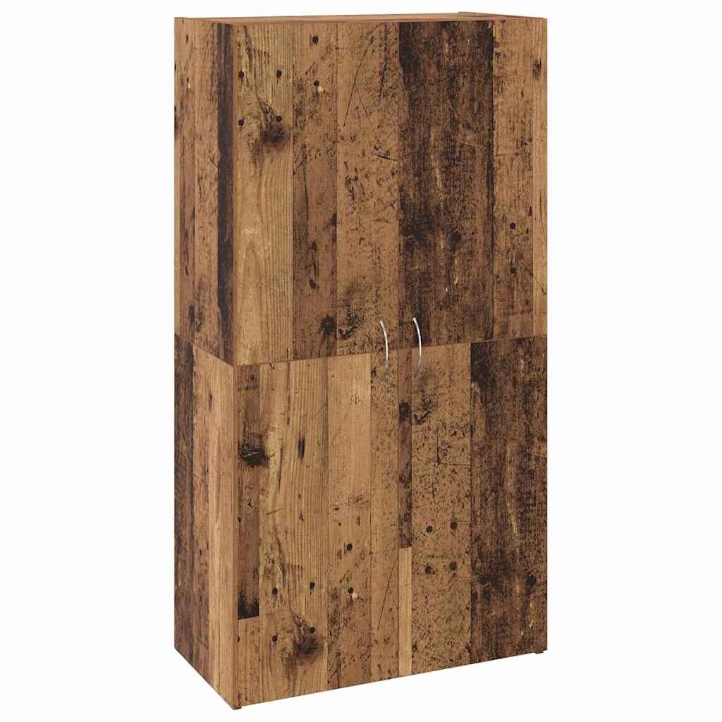 vidaXL Büroschrank mit Regal Altholz 60 x 32 x 115 cm Holzwerkstoff Image