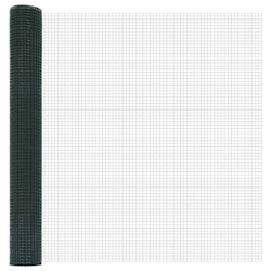 vidaXL Geschweißter Drahtzaun Grün 1,4 x 10 m Stahl Image