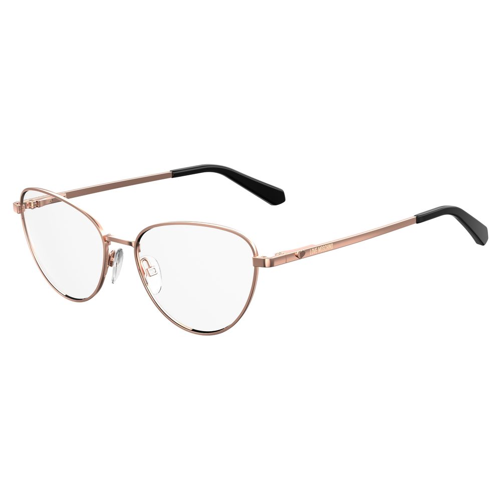 Katzenaugenbrille Rosegold Metallrahmen Image