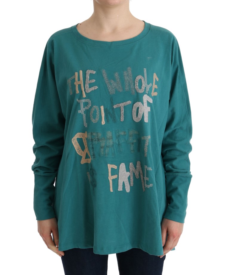 John Galliano - Pull oversize en coton vert pour femme Image