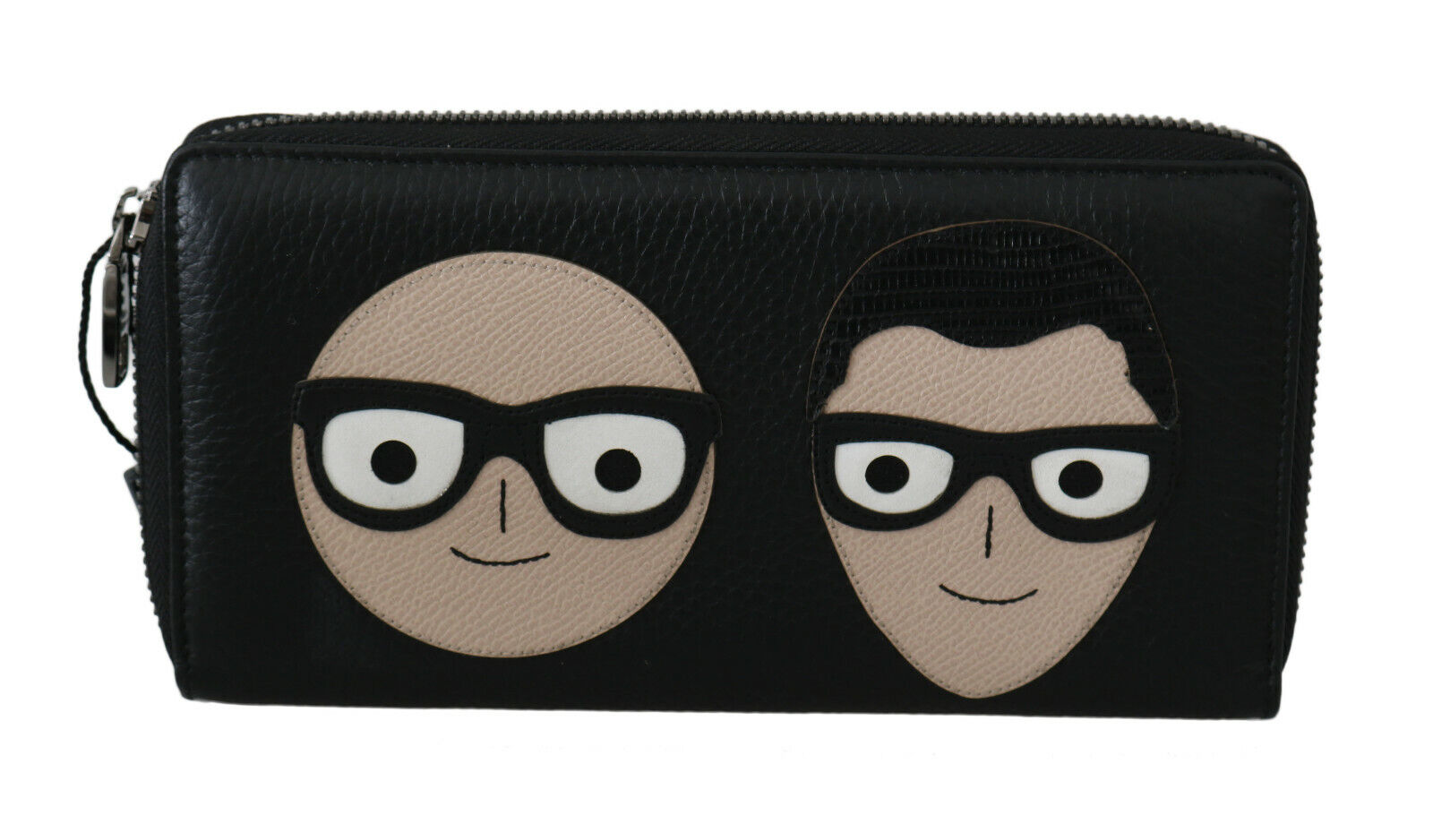 Dolce & Gabbana en cuir noir #dgfamily Zipper Continental Mens Men's Wallet Image