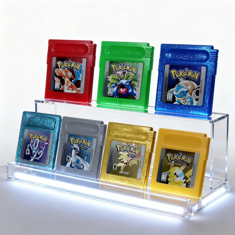 Pokemon-16 Bit Video Game Console Cartridge GBC Game Card Pokemon Series Blue Crystal Golden Green Red Silver Yellow USA Version