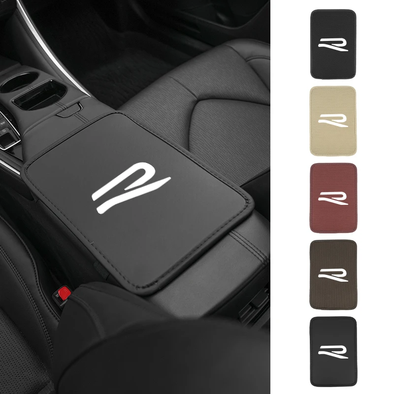Copertura del bracciolo dell'auto Pad protettivo centrale in seta di ghiaccio traspirante per VW R Golf Polo Passat mk5 Jetta Scirocco GTE GTI Tiguan