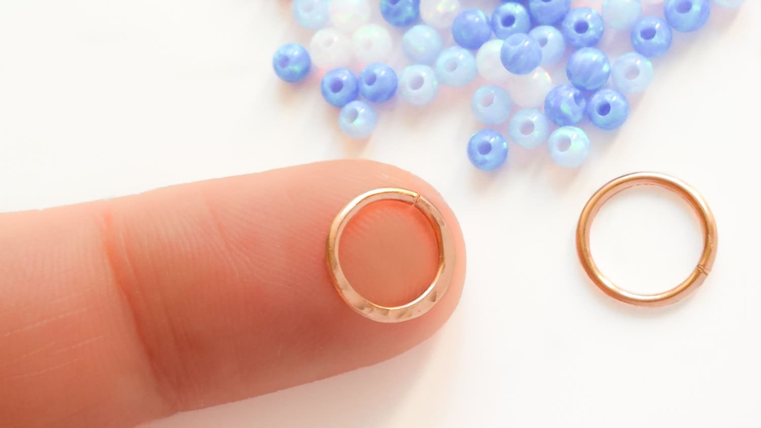 Anello per setto nasale in oro rosa, setto nasale in oro rosa, gioielli per setto nasale in oro rosa, anello al naso, anello per setto nasale, setto n