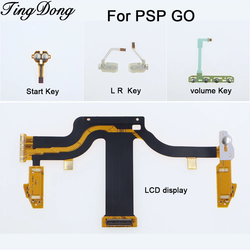 1Set Ersatz-LCD-Bildschirm & Home Volume Select Start & Links Rechts Taste Band Flex Kabel für PSP GO Reparatur Teil Image