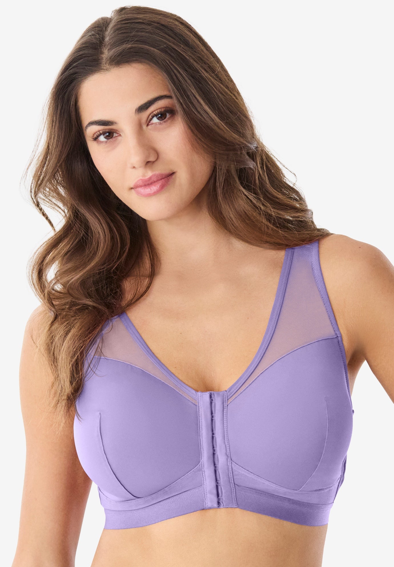 Plus Size Women's The Harper Bra by Leading Lady in Lilac Breeze (Size 42 A/B)
