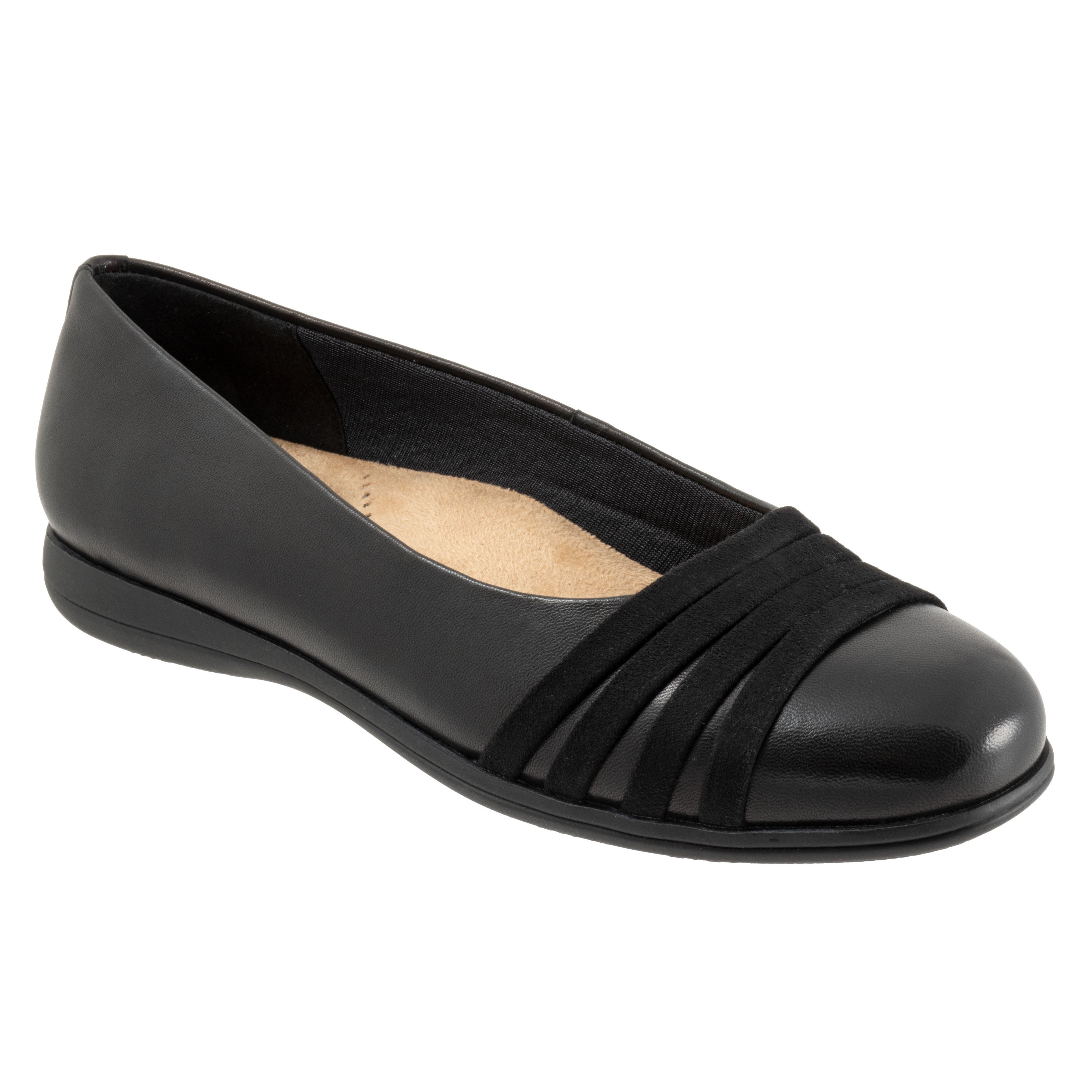 Women's Drew Flat by Trotters in Black (Size 10 1/2 M)