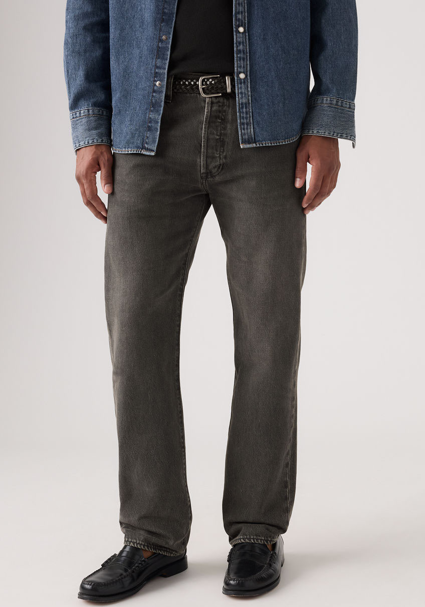 Straight-Jeans LEVI'S "501 LEVI'S ORIGINAL", Herren, Gr. 32, Länge 30, grau (oak nights), Denim/Jeans, Obermaterial: 100% Baumwolle, normal lang, Jeans Straight-Jeans, mit Markenlabel, Topseller