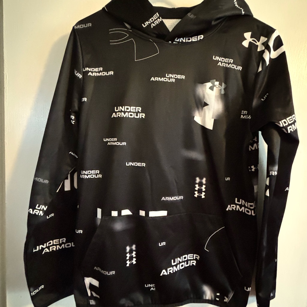 Under Armour Shirts & Tops | Under Armour Youth Black And Gray Apparel | Color: Black/White | Size: Lb