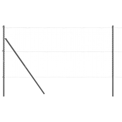 vidaXL Zaunpfosten Sonstiges 52 pcs Grau 3,2 x 3,2 x 200 cm Stahl Image