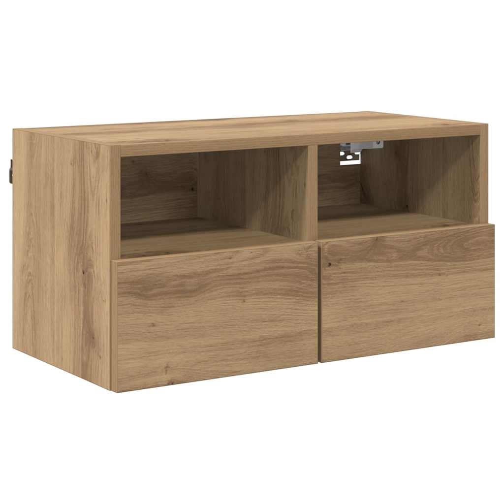 vidaXL TV-Wandschrank Artisan-Eiche 60 x 30 x 30 cm Holzwerkstoff Image