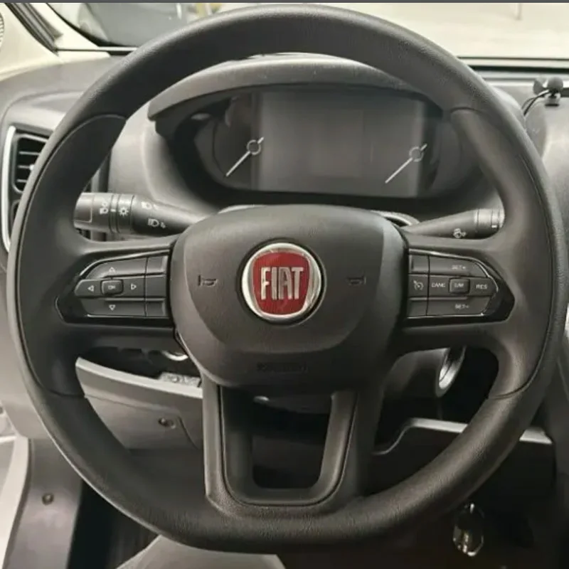 customized Car Steering Wheel Cover style accessories for fiat camper DIY Black Leather Full coverage Steering wheel