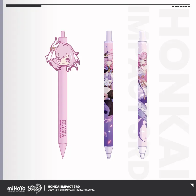 [Original] Elysia Briefpapier Honkai Impact 3 MIHOYO Derivate Cosplay Elysia Theme Neutralizer Stifte Kindergeburtstag Weihnachtsgeschenk Image