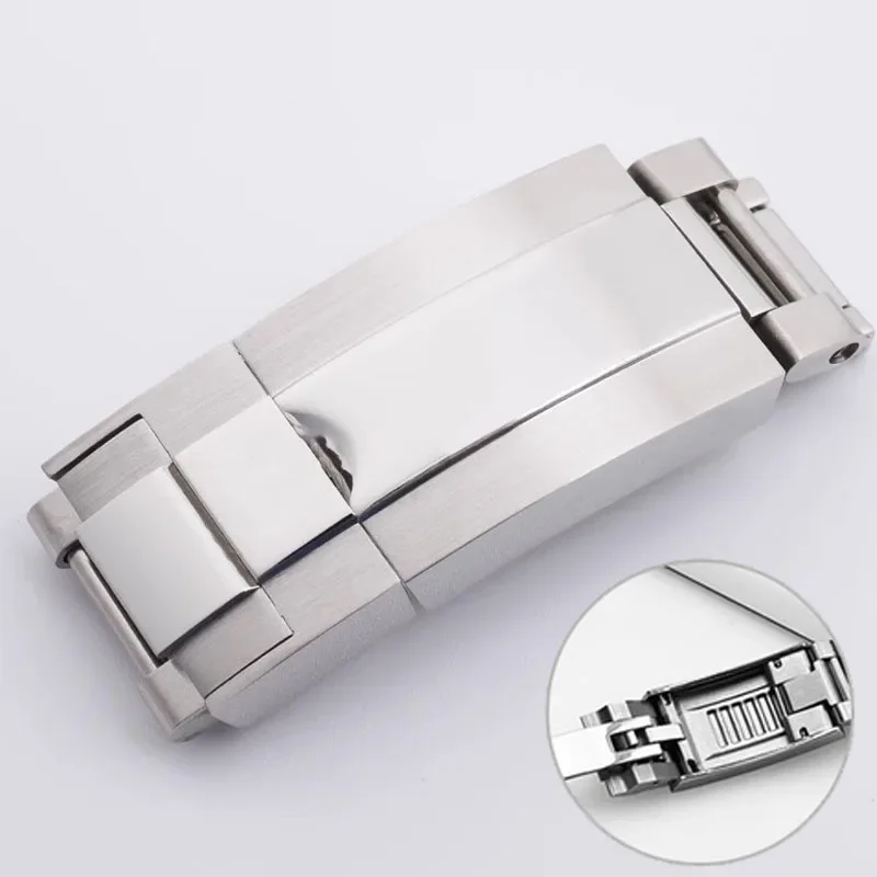 Watch Band Glidelock Clasp For Rolex DAYTONA SUBMARINER GMT Yacht-Master Fine-tuning Pull Button Buckle 9mmX9mm