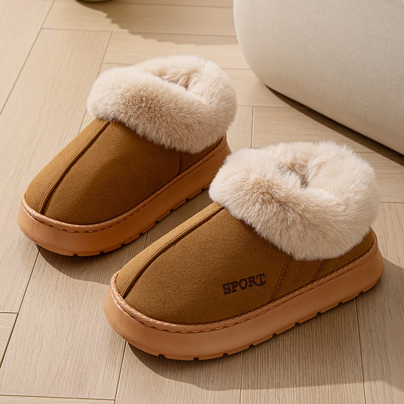 Winter Flauschigen frauen Hausschuhe Plüsch Luxus Designer Frau Schuhe Flache Innen Stiefeletten Weibliche Casual Fuzzy Pelz Rutschen Elegante