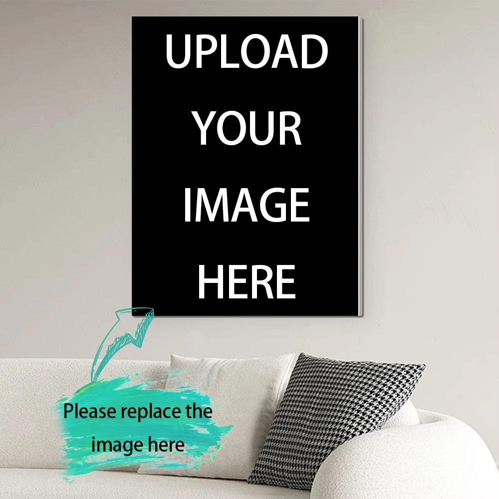 Benutzerdefiniertes Leinwandgemälde-Poster mit rahmenlosem Poster, individueller Druck Ihres Fotos auf Leinwand, personalisiertes Geschenk, Posterdruck Image
