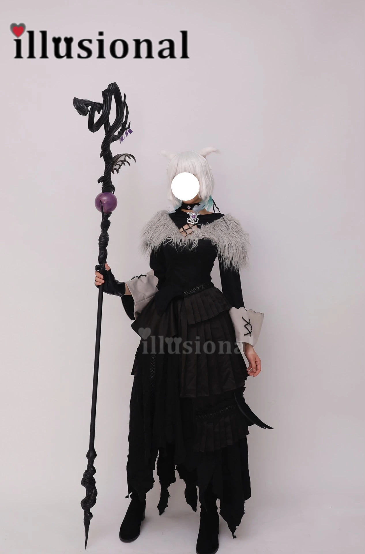 Illusional FF14 Y'shtola Cosplay Kostüm für Frauen Halloween Spiel Kleid weiblich individuell Image