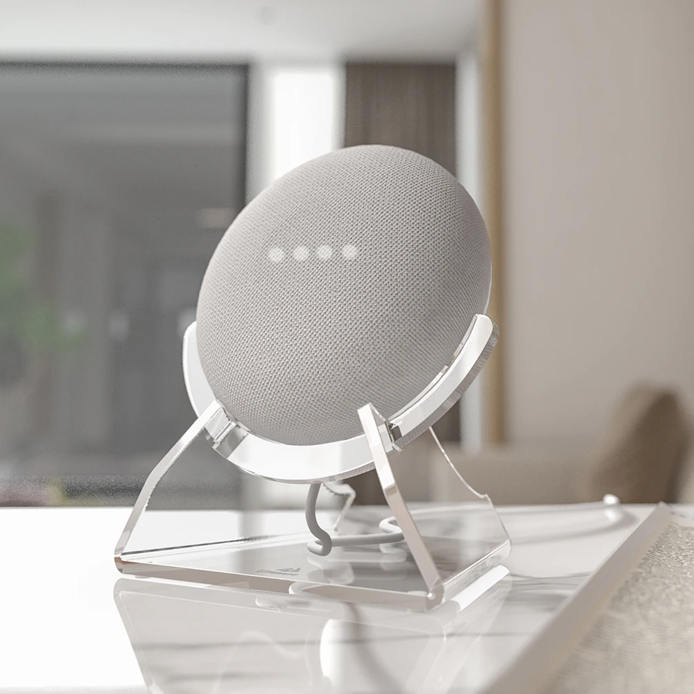 Desktop-Ständer, Acryl-Desktop-Halter, Lautsprecherhalter für Nest Mini-Lautsprecher-Zubehör Image