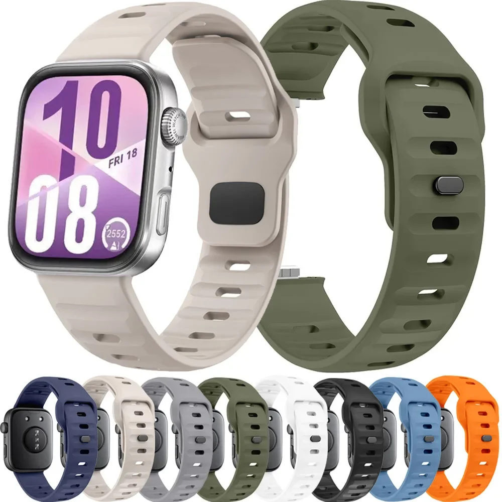 Weiches Silikon-Armband für Huawei Watch Fit 3/4/4 Pro Smart Watch Armband Armband für Huawei Watch Fit 4 Pro Gürtelzubehör Image