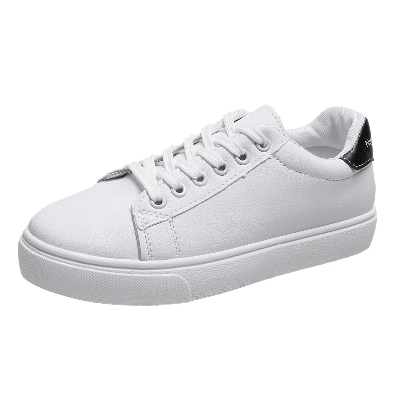 Frauen Vulkanisieren Schuhe PU Leder Weiße Schuhe Neue Mode Plattform Schuhe Einfarbig Casual Schuh Klassische Frauen Turnschuhe Zapatos