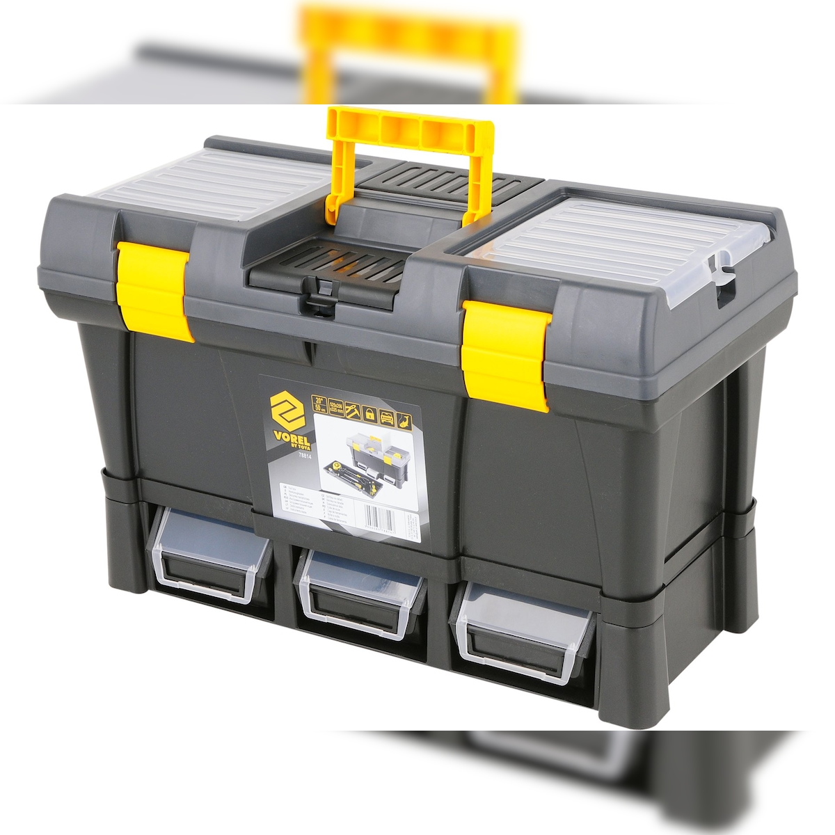 Werkzeugkiste, Werkzeugkoffer Kunststoff 20“ 525x256x325 mm Image
